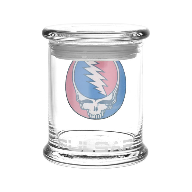 Steal Your Face Pop Top Glass Stash Jar | Grateful Dead x Pulsar 