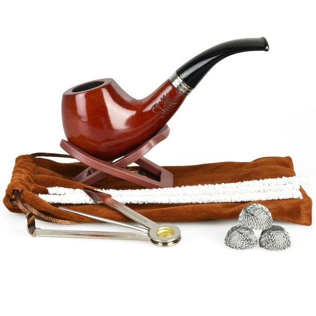 Shire Pipes Bent Apple Tobacco Pipe | Traditional Pipes - Pulsar