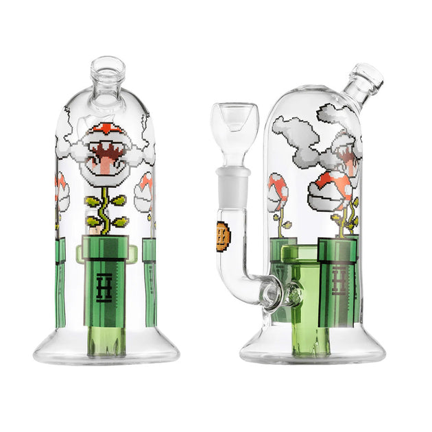 HEMPER Assorted Gaming Flower 7 Inch Glass Mini Water Pipe