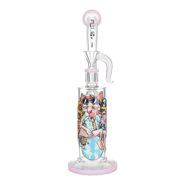 PRINCESS 8 TALL GLASS BUBBLER HOOKAH SHISHA BONG WATER PIPE