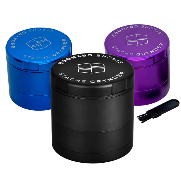 Herb Grinder w/ 5 Components by Stache Grynder – VapeBatt