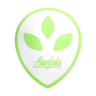 Alien Labs Dab Mat | Alien Head | White & Green