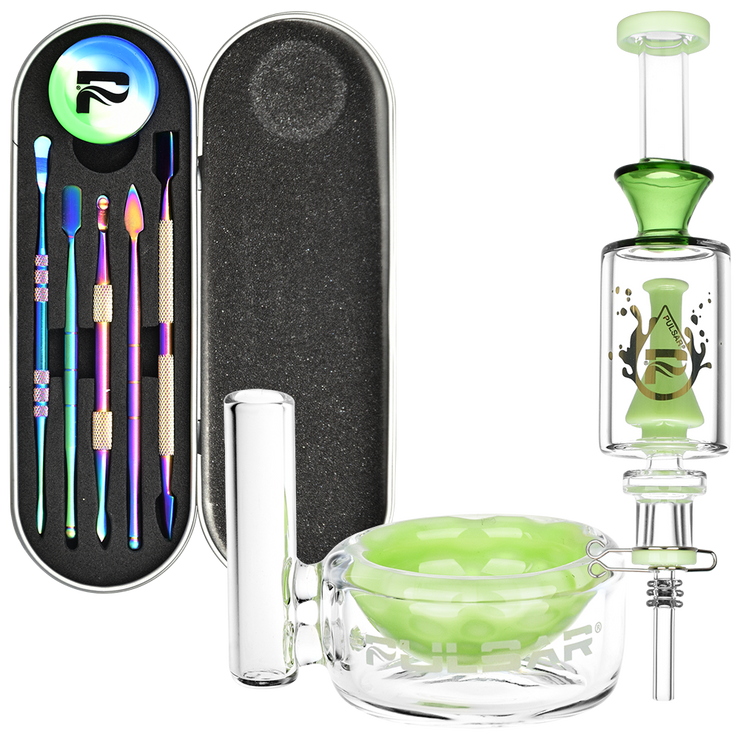 Big Beaker Vapor Vessel, Dish, & Dab Tools Bundle