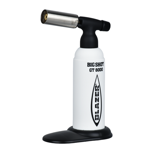 Blazer Big Shot GT8000 Torch Lighter | White & Black Logo