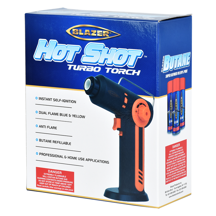 Blazer Hot Shot Turbo Torch Lighter | Packaging