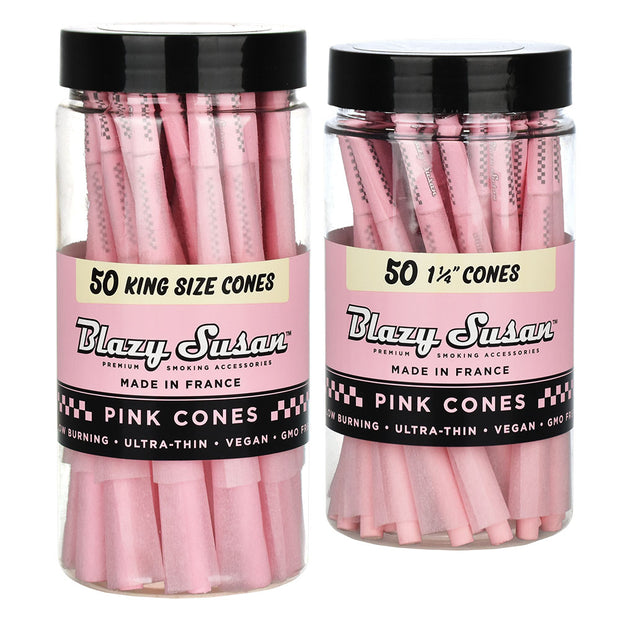  Blazy Susan - Kingsize Slim Pink Rolling Papers - 50 Leaves Per  Pack : Everything Else