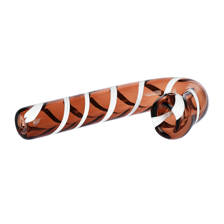 Candy Cane Hand Pipe | Alt Side View