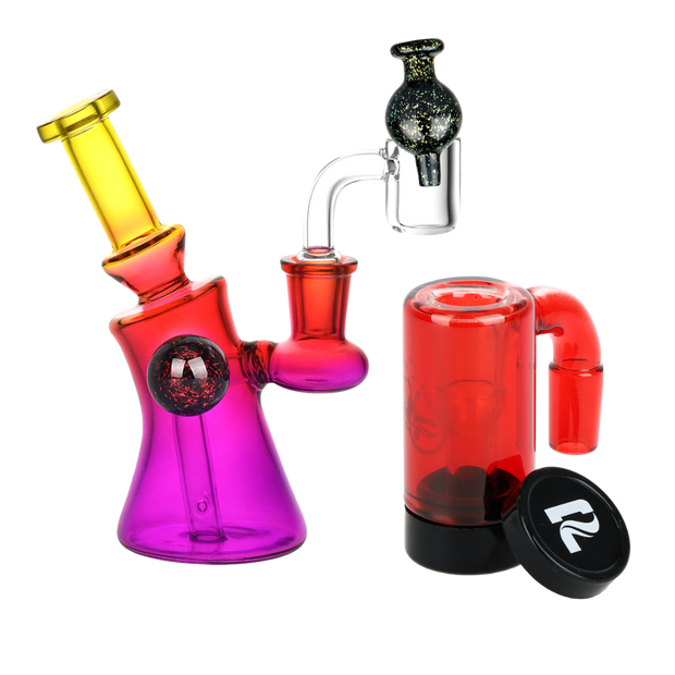 Candy Craze Dab Rig, Oil Reclaimer, & Carb Cap Bundle