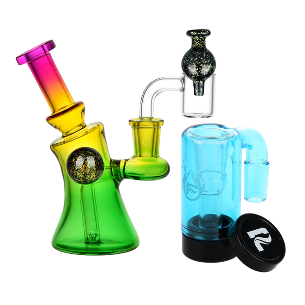 Candy Craze Dab Rig, Oil Reclaimer, & Carb Cap Bundle