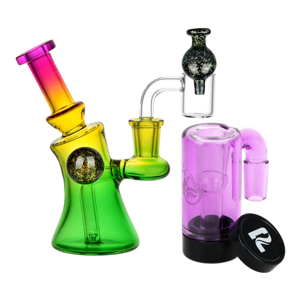 Candy Craze Dab Rig, Oil Reclaimer, & Carb Cap Bundle