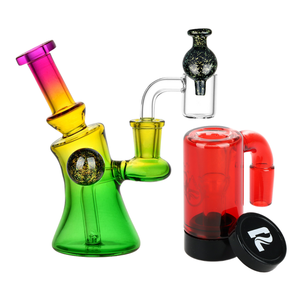 Candy Craze Dab Rig, Oil Reclaimer, & Carb Cap Bundle