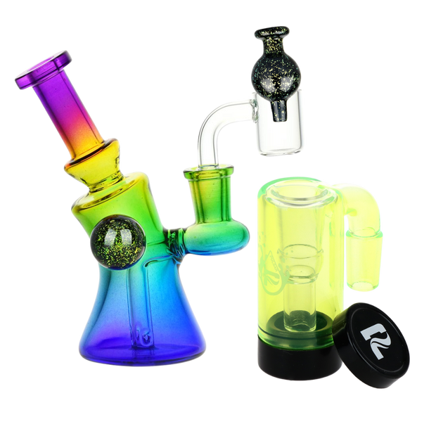 Candy Craze Dab Rig, Oil Reclaimer, & Carb Cap Bundle