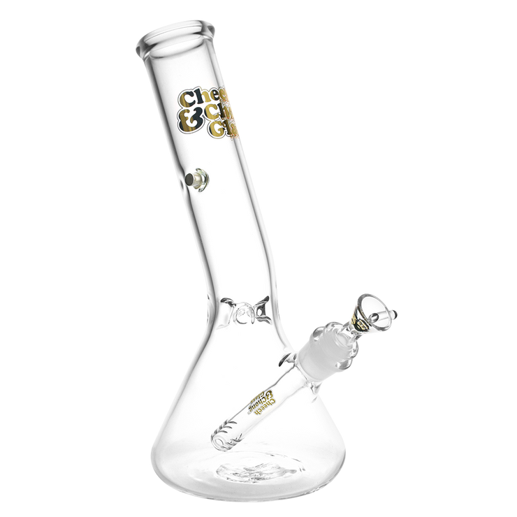 Cheech & Chong Glass Beaker Bong | Basketball Jones Chillax | Clear