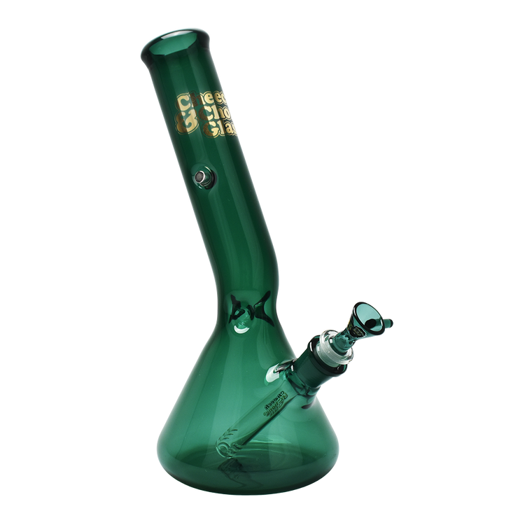 Cheech & Chong Glass Beaker Bong | Basketball Jones Chillax | Teal