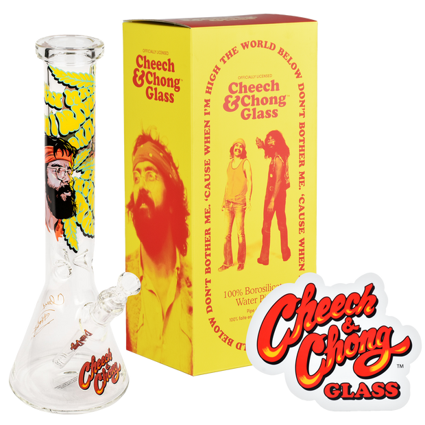 Cheech & Chong Glass Beaker Bong | Parked | Set