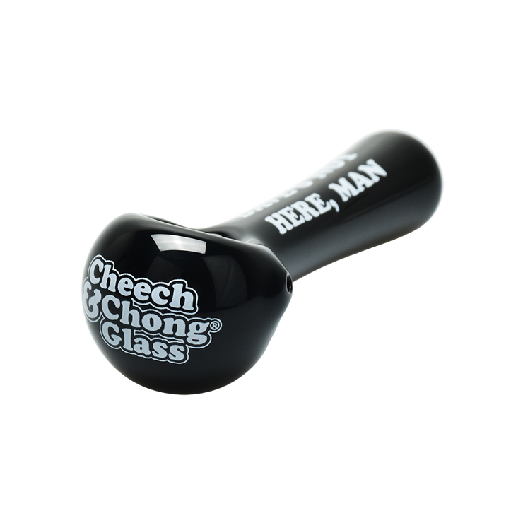 Cheech & Chong Glass Spoon Pipe | Dave's Not Here, Man | Bowl View