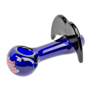 Cheech & Chong Glass Spoon Pipe | Moustache Ride | Blue