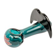 Cheech & Chong Glass Spoon Pipe | Moustache Ride | Teal