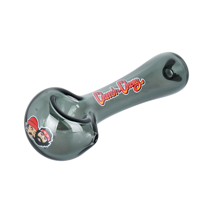 Cheech & Chong Glass Spoon Pipe | Sun Kings | Gray