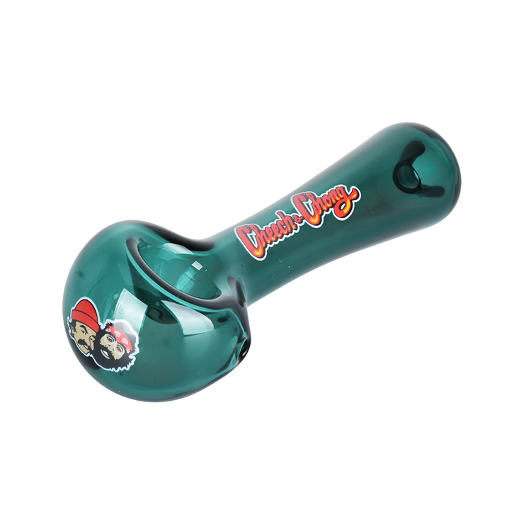 Cheech & Chong Glass Spoon Pipe | Sun Kings | Teal