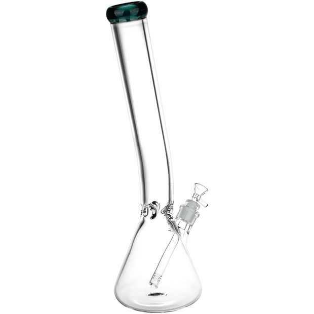 Classic Glass Bent Neck Beaker Bong | Extra Large Size | Back View