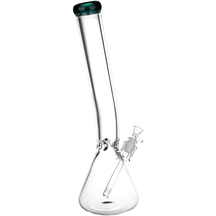 Classic Glass Bent Neck Beaker Bong | Extra Large Size | Back View