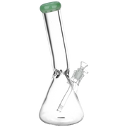 Classic Glass Bent Neck Beaker Bong | Large Size | Back View