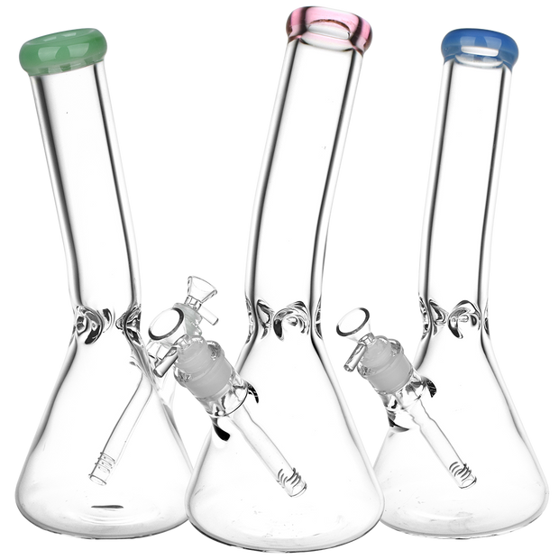 Classic Glass Bent Neck Beaker Bong | Large Size | Group