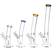 Classic Glass Bent Neck Straight Tube Bong | All Sizes | Group