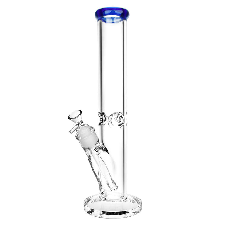 Classic Glass Straight Tube Bong | Large Size | Blue