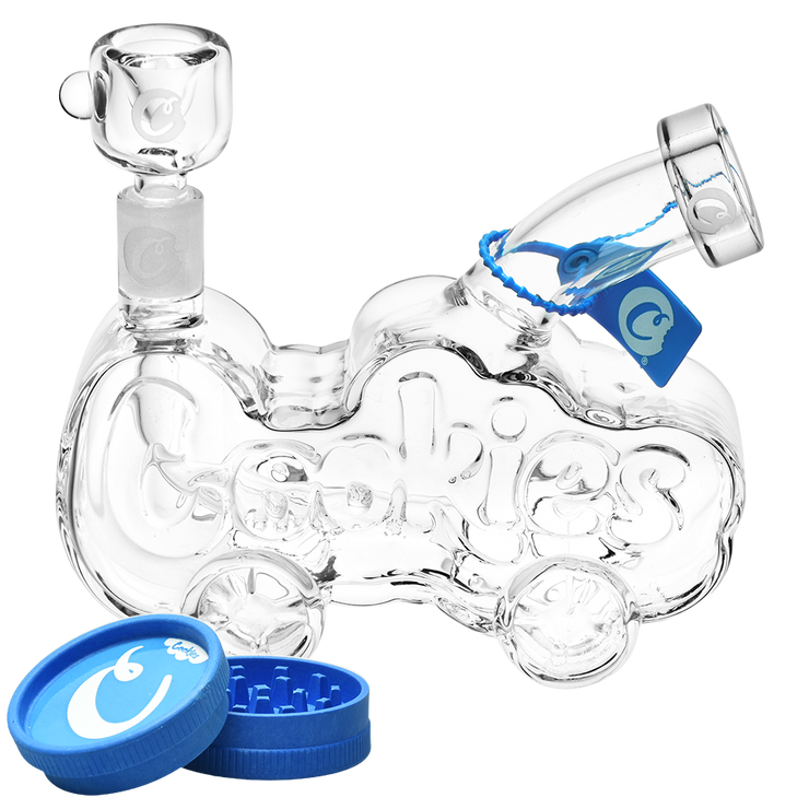 Cookies Cloud Roller Bong & Grinder Set