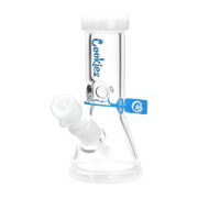 Cookies Mighty Mini Beaker Bong & Grinder Set | Clear & White Accents | Cookies Mighty Mini Beaker Bong & Grinder Set | Clear & White Accents | Bong