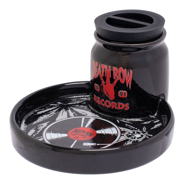 Death Row Records 2-in-1 Airtight Ceramic StashTray | Side View