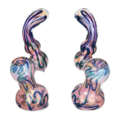 DNA Twist Gold Fumed Bubbler | Sherlock Style