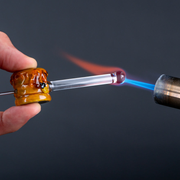 Empire Glassworks Beehive Poker Wand | Igniting Wand In Use