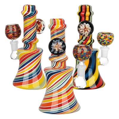 Flowering Rainbow Ripple Bong | Group