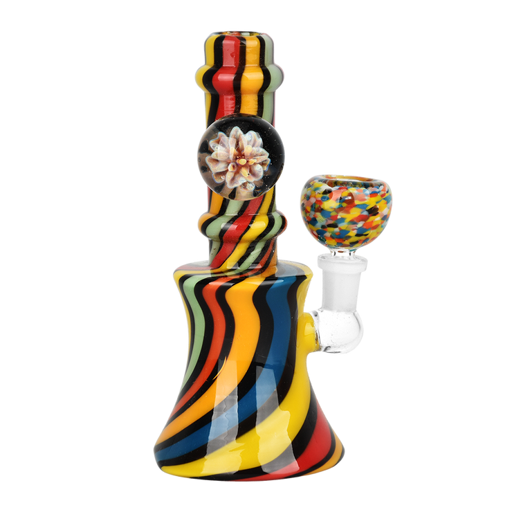 Flowering Rainbow Ripple Bong | Style 1