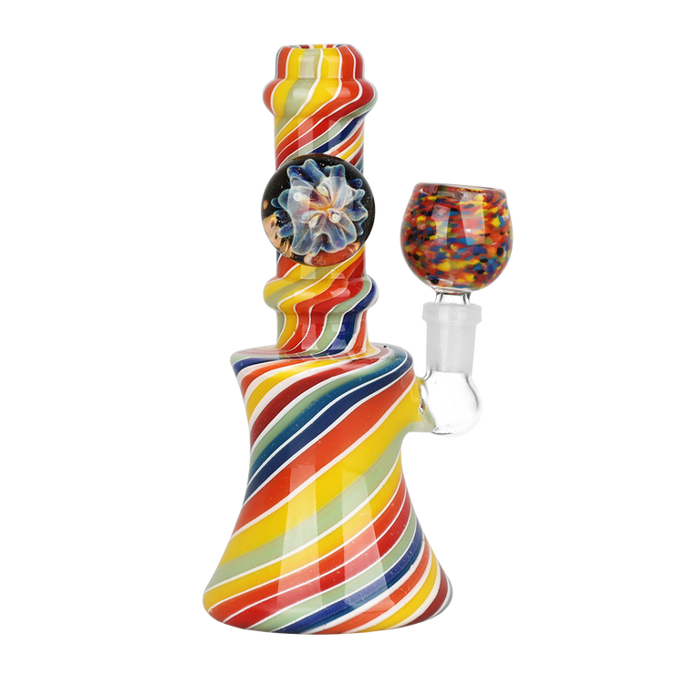 Flowering Rainbow Ripple Bong | Style 2