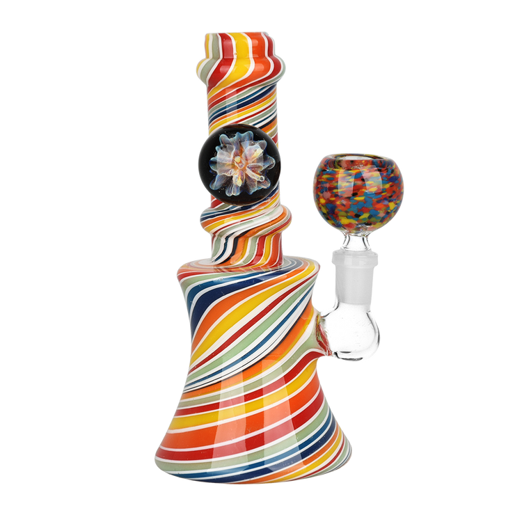 Flowering Rainbow Ripple Bong | Style 3