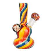 Flowering Rainbow Swirl Bong | Back View