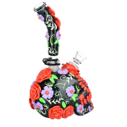 Flowering Sugar Skull Bong | Back View