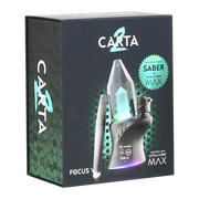 Focus V Carta 2 MAX Electric Dab Rig & Saber Hot Knife Bundle | Packaging Front View