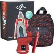 Focus V Carta 2 MAX Electric Dab Rig & Saber Hot Knife Bundle | Bordeaux