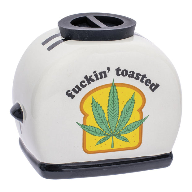 Fuckin' Toasted Ceramic Stash Jar | Front View