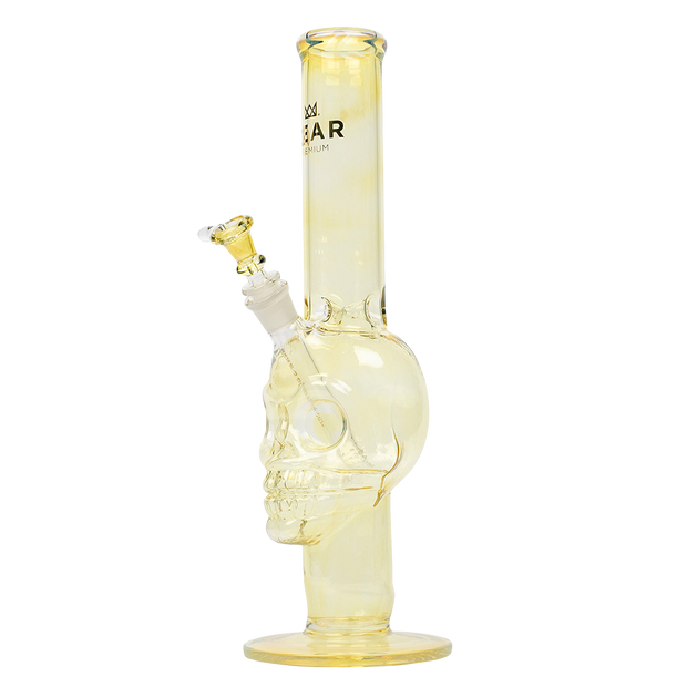 Gear Premium Fumed Skull Straight Tube Bong