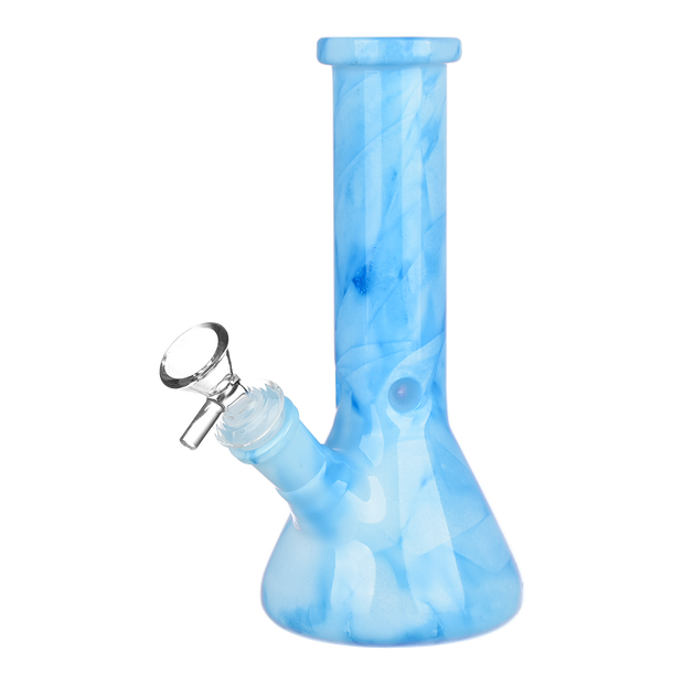 Gemstone Glass Beaker Bong | Blue Larimar