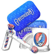 Grateful Dead Wig Wag Hammer Bubbler, Stash Jar, & Tray Bundle