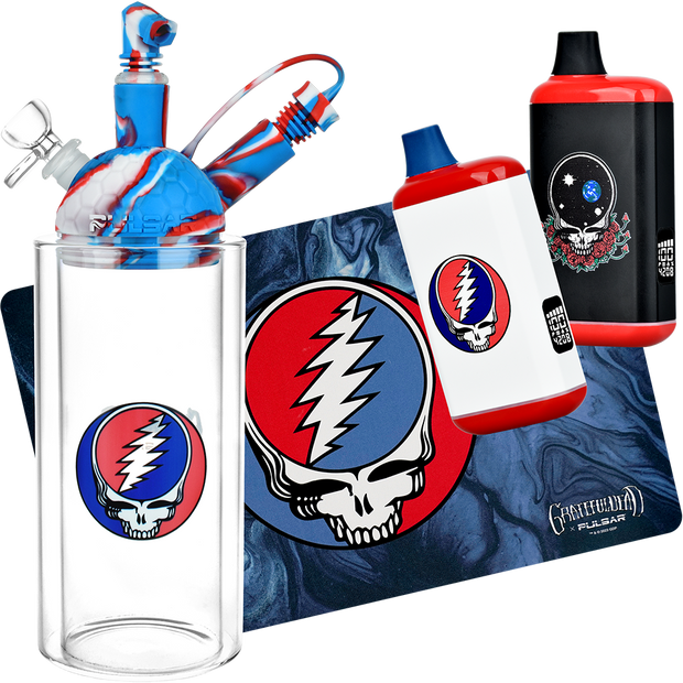 Grateful Dead Gravity Bong, 510 DL, & Dab Mat Bundle