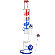 Grateful Dead x Pulsar 10 Year Flood Glycerin Stacker Bong Set | Frontal View