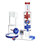 Grateful Dead x Pulsar 10 Year Flood Glycerin Stacker Bong Set | Pieces